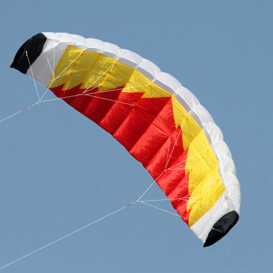 New High Quality 2m Nylon Dual Line Parafoil Kite With Handle And Line