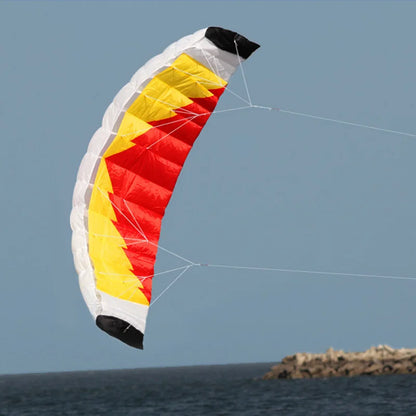 New High Quality 2m Nylon Dual Line Parafoil Kite With Handle And Line
