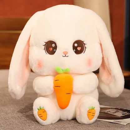 Kawaii Plushie Bunny Stuffed Animal Cute Plush Radish Rabbit Holding