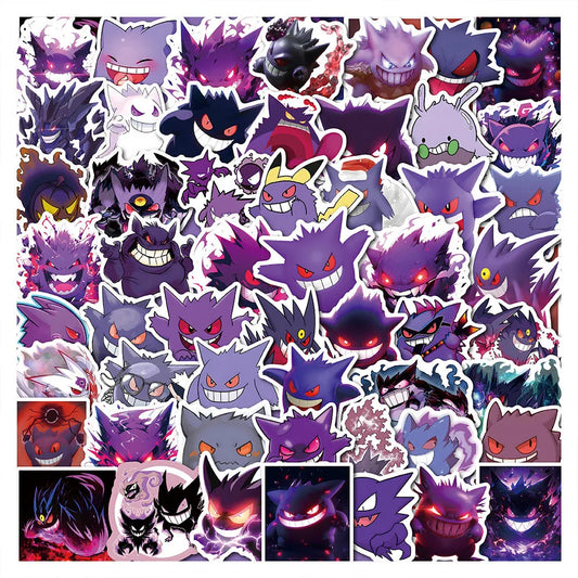 10/30/50PCS Cute Pokemon Gengar Cartoon Stickers Decals DIY Decoration