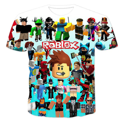 ROBLOX Two-dimensional Summer T-shirt Game Digital Printing Breathable