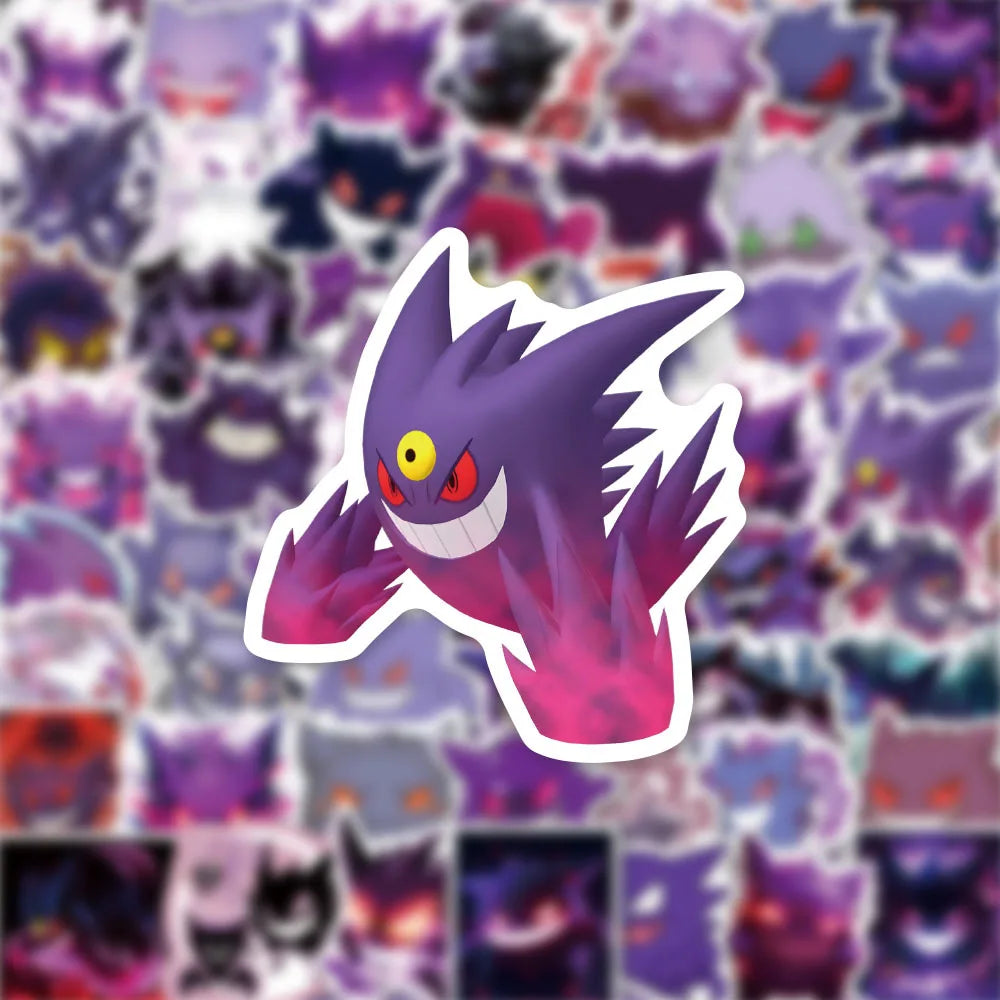 10/30/50PCS Cute Pokemon Gengar Cartoon Stickers Decals DIY Decoration